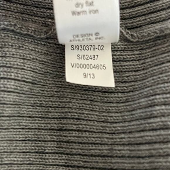 Athleta Women's Giant Slalom Full Zip Sweater Gray Pink Small - Picture 10 of 10